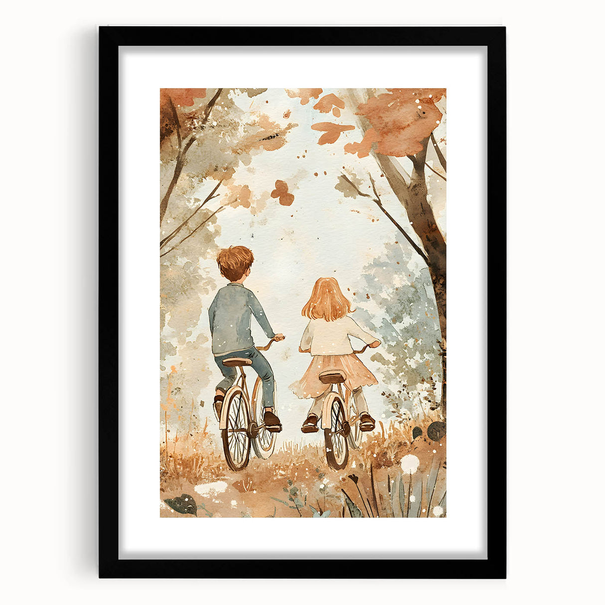 Bicycle Adventure Nursery Wall Art – Kids Room & Baby Decor