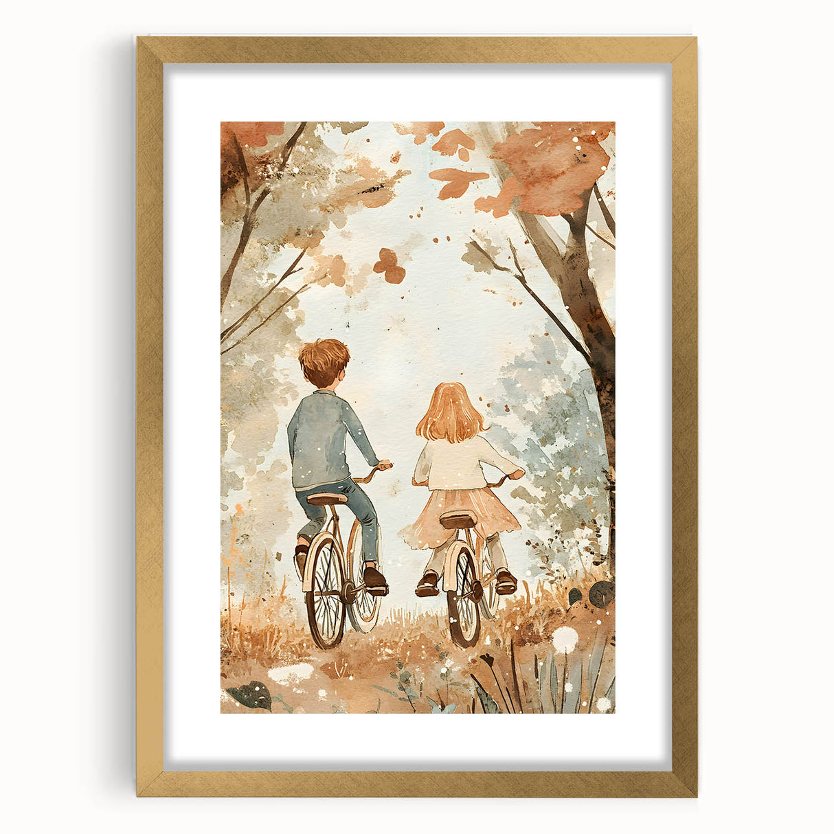 Bicycle Adventure Nursery Wall Art – Kids Room & Baby Decor