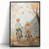 Bicycle Adventure Nursery Wall Art – Kids Room & Baby Decor