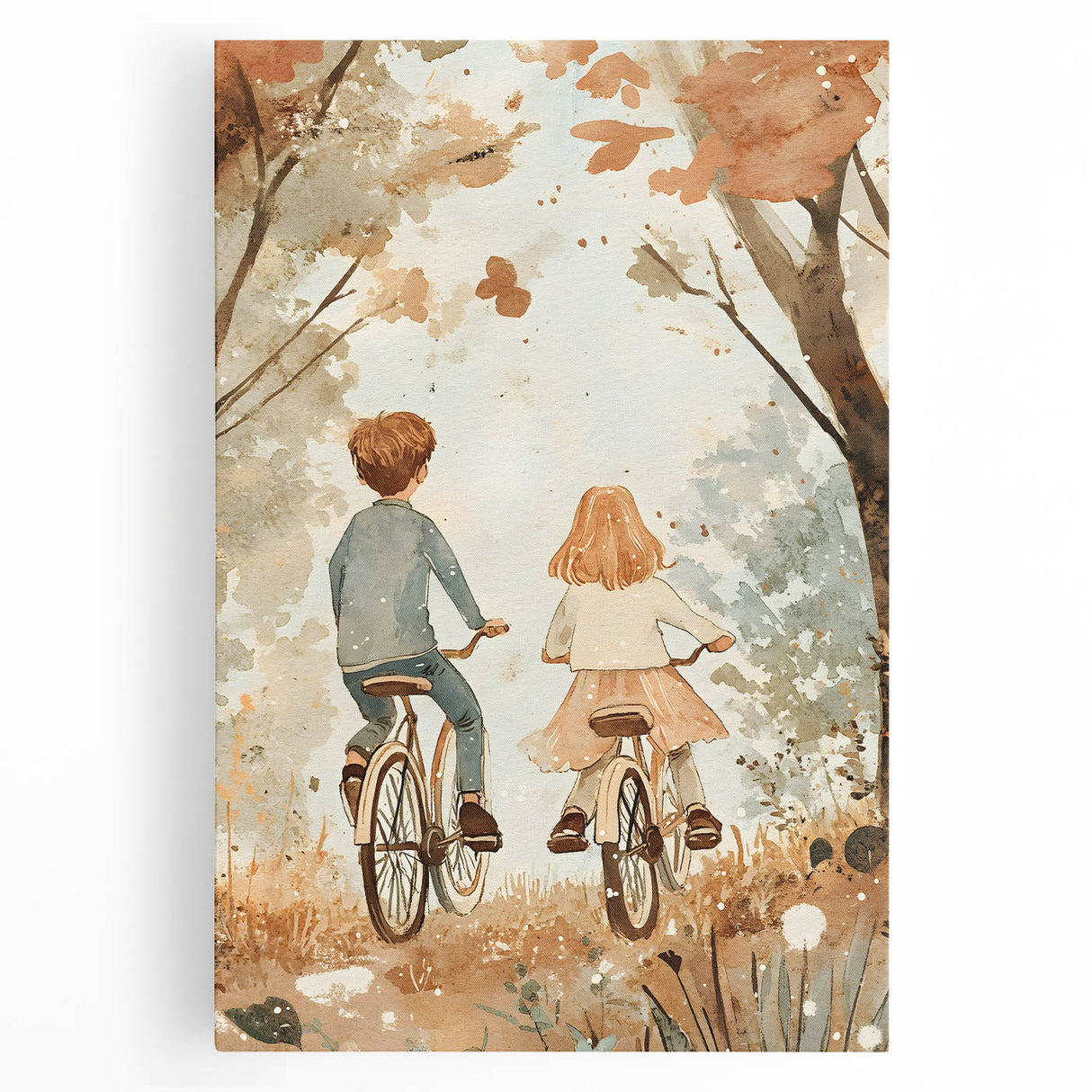 Bicycle Adventure Nursery Wall Art – Kids Room & Baby Decor