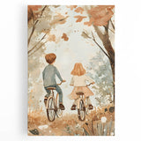 Bicycle Adventure Nursery Wall Art – Kids Room & Baby Decor