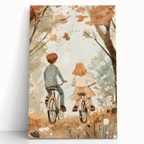 Bicycle Adventure Nursery Wall Art – Kids Room & Baby Decor
