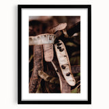 Extra large abstract art print with textured, colorful foliage design on black framed canvas, suitable for living room decor.