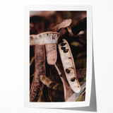 Extra large rolled print of a fall-themed floral art, featuring warm earth tones, ideal for dining room wall decor.