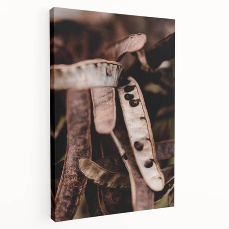 Large canvas print depicting a fall scene with orange and brown tones, ideal for kitchen wall art.