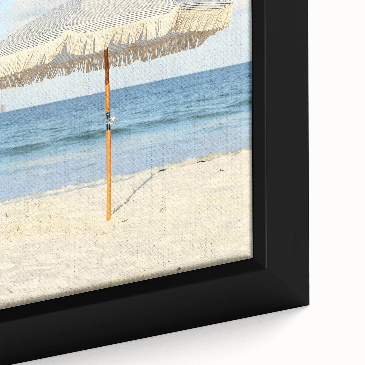 Extra large black wall art on canvas featuring a textured, colorful abstract design, ideal for living room decor.