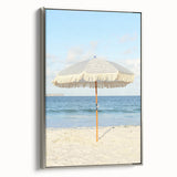 Framed canvas featuring a vintage landscape painting with colorful summer scenery, ideal for enhancing black wall decor.