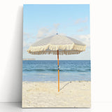 Large black and white stretched canvas with a minimalist summer tree design, ideal for kitchen wall art.