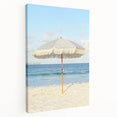 Large abstract summer-themed art on stretched canvas with warm yellow and orange hues, ideal for kitchen wall art.