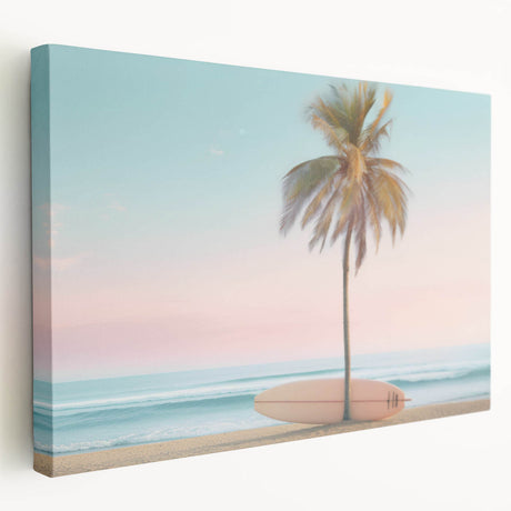 Large abstract canvas art with vibrant summer hues, ideal for kitchen wall decor.