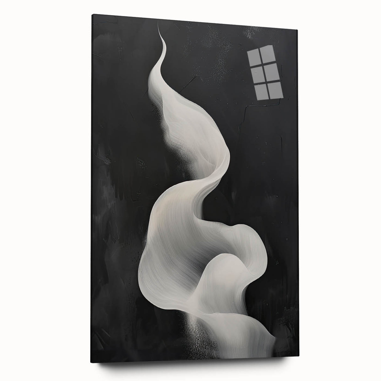Minimalist Black & White Wall Art - Modern Dining Room Canvas