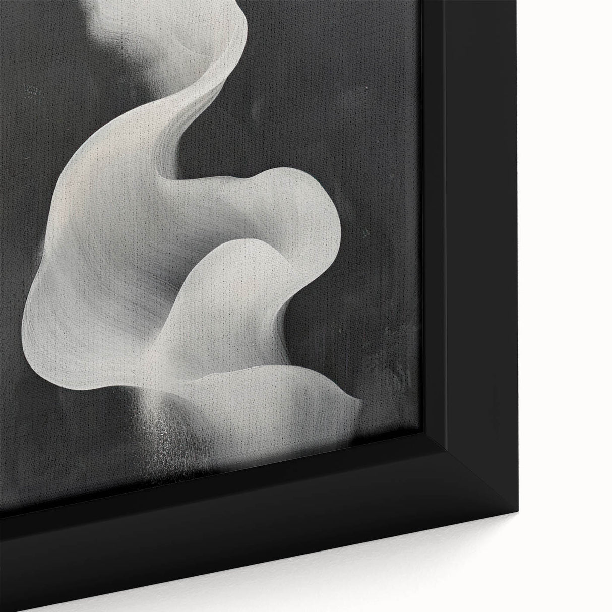 Minimalist Black & White Wall Art - Modern Dining Room Canvas
