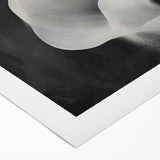 Minimalist Black & White Wall Art - Modern Dining Room Canvas