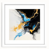 Fluid Art Paintings for Walls – Golden Tide Abstract Flow