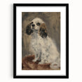 Black-framed animal print artwork displayed with a white mat, showcasing intricate details of wildlife. Ideal for modern home decor and nature enthusiasts.