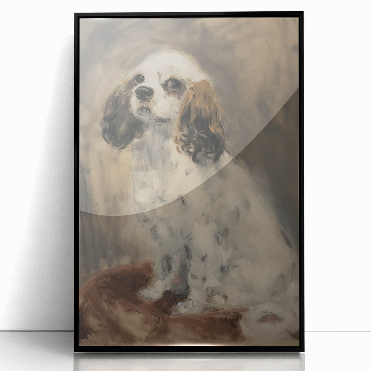 Framed acrylic wall art featuring a vibrant animal design in black and white, showcasing intricate details and modern aesthetics, perfect for home decor.