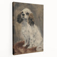 Stretched canvas art featuring a vibrant animal design in rich colors, showcasing a side view of the artwork, perfect for home decor and nature enthusiasts.