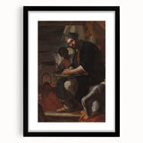 Historical Art - Baroque Courtroom Scene with Noble Figure and Attendants