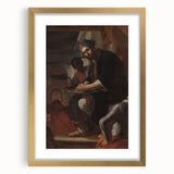 Historical Art - Baroque Courtroom Scene with Noble Figure and Attendants