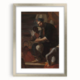 Historical Art - Baroque Courtroom Scene with Noble Figure and Attendants