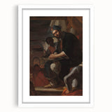 Historical Art - Baroque Courtroom Scene with Noble Figure and Attendants