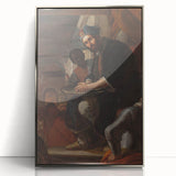 Historical Art - Baroque Courtroom Scene with Noble Figure and Attendants