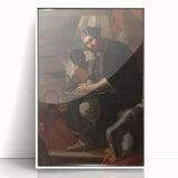 Historical Art - Baroque Courtroom Scene with Noble Figure and Attendants