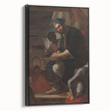 Historical Art - Baroque Courtroom Scene with Noble Figure and Attendants