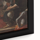 Historical Art - Baroque Courtroom Scene with Noble Figure and Attendants