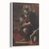 Historical Art - Baroque Courtroom Scene with Noble Figure and Attendants