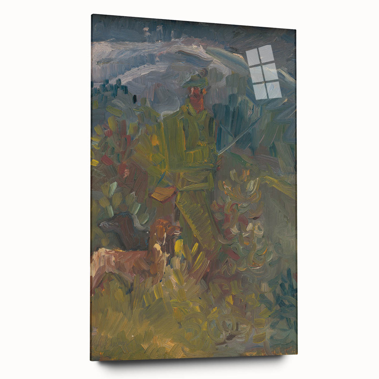 Expressionism Wall Art - Hunter with Two Dogs by Arnold Peter Weisz