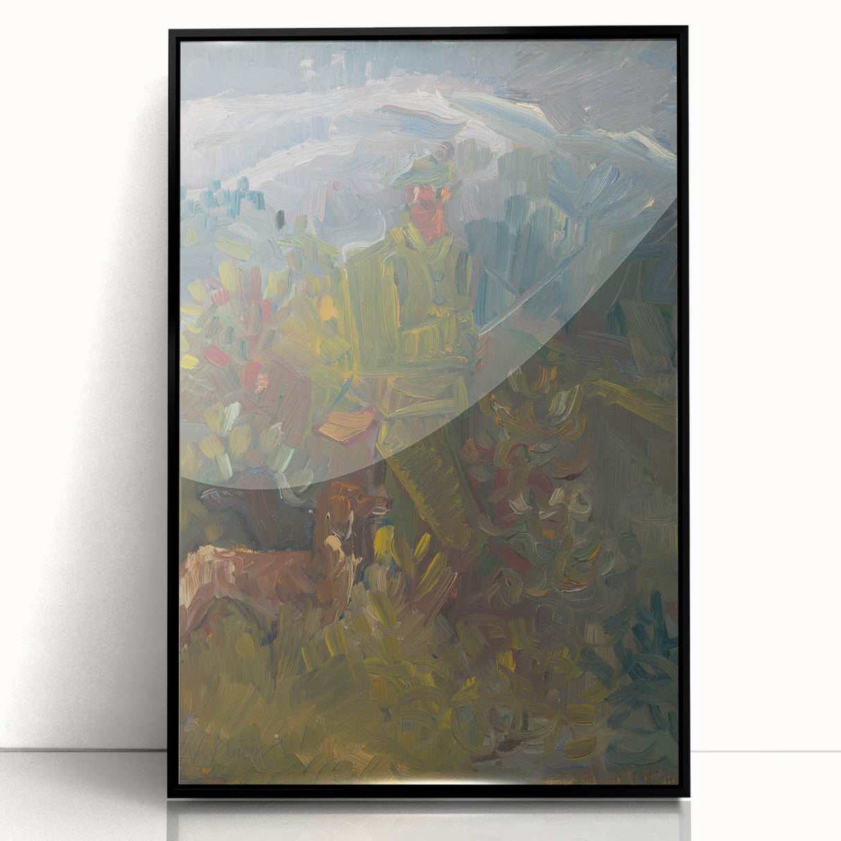 Expressionism Wall Art - Hunter with Two Dogs by Arnold Peter Weisz