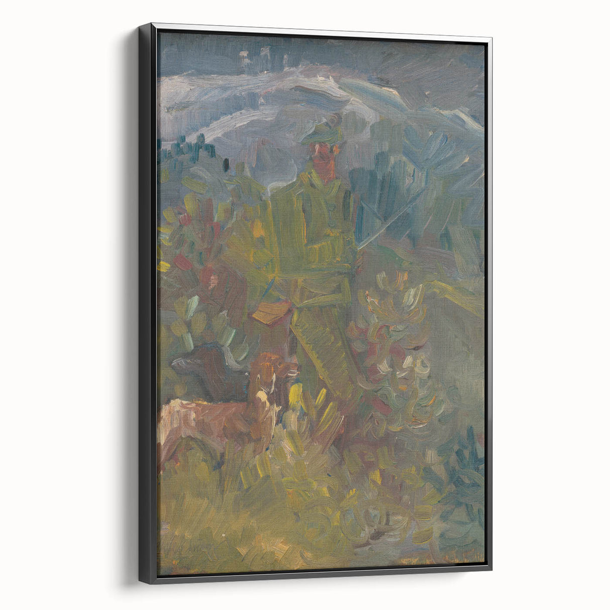 Expressionism Wall Art - Hunter with Two Dogs by Arnold Peter Weisz