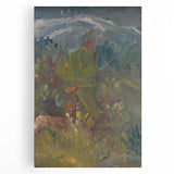 Expressionism Wall Art - Hunter with Two Dogs by Arnold Peter Weisz