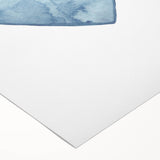 Blue Watercolor Heart Print - Personalized Kids Art