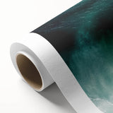 Vibrant rolled canvas artwork showcasing a serene beach landscape, perfect for home decor, featuring soft blue skies, golden sands, and gentle waves, delivered in a protective tube.