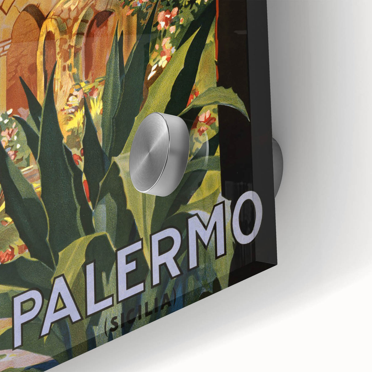Retro Palermo Travel Poster – Vintage Sicily Art Print