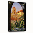 Retro Palermo Travel Poster – Vintage Sicily Art Print
