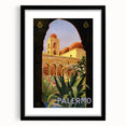 Retro Palermo Travel Poster – Vintage Sicily Art Print