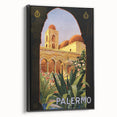 Retro Palermo Travel Poster – Vintage Sicily Art Print