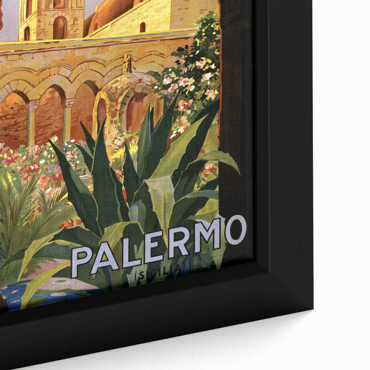 Retro Palermo Travel Poster – Vintage Sicily Art Print
