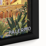 Retro Palermo Travel Poster – Vintage Sicily Art Print