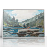 Hudson River Logging Art Print - Winslow Homer Realism Landscape Decor