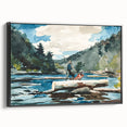 Hudson River Logging Art Print - Winslow Homer Realism Landscape Decor