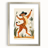 Children's Room Decor - Dancing Cheetah Playroom Wall Art