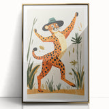 Children's Room Decor - Dancing Cheetah Playroom Wall Art