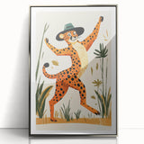 Children's Room Decor - Dancing Cheetah Playroom Wall Art