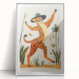 Children's Room Decor - Dancing Cheetah Playroom Wall Art