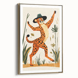 Children's Room Decor - Dancing Cheetah Playroom Wall Art