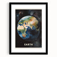 Earth Kids Educational Wall Art - Space and Geography Learning Poster